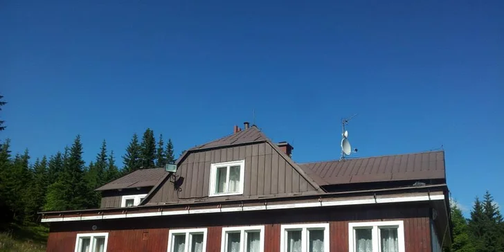 Týdenní nebo víkendový pobyt až pro 18 lidí v Krkonoších.