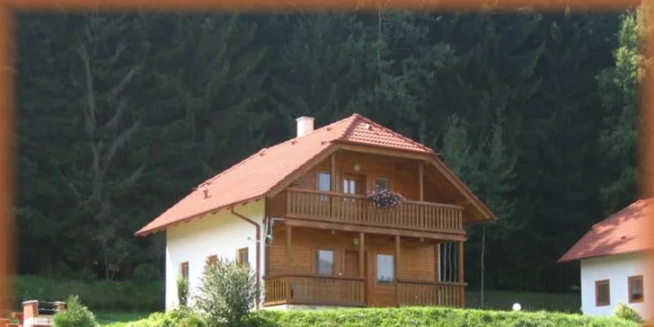 Týdenní pobyt na chatě s bazénem pro 4 nebo 8 osob