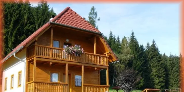 Týdenní pobyt na chatě s bazénem pro 4 nebo 8 osob