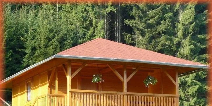 Týdenní pobyt na chatě s bazénem pro 4 nebo 8 osob