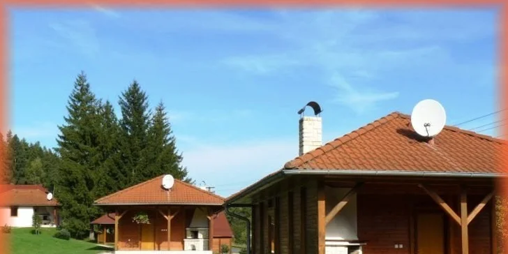 Týdenní pobyt na chatě s bazénem pro 4 nebo 8 osob