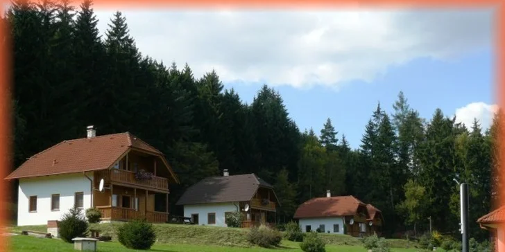 Týdenní pobyt na chatě s bazénem pro 4 nebo 8 osob