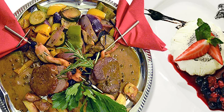 Valentýnské menu pro dva v restauraci U Patrona