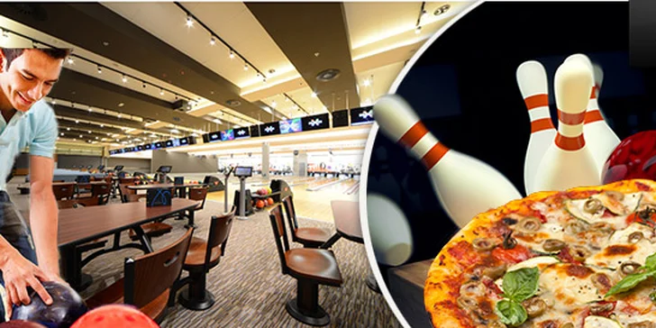 Bowling v Bowlandu s tradiční italskou pizzou i bez