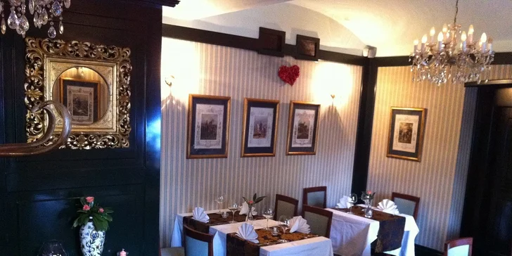 Valentýnské menu pro dva v restauraci U Patrona