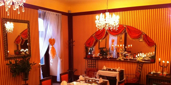 Valentýnské menu pro dva v restauraci U Patrona