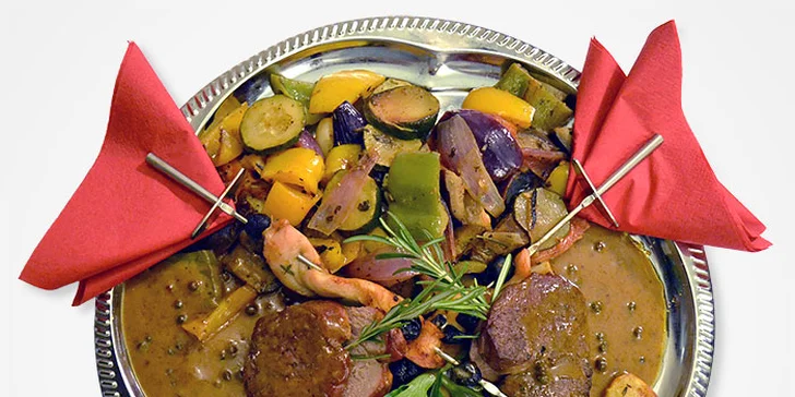 Valentýnské menu pro dva v restauraci U Patrona