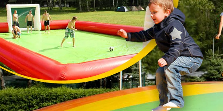 Giga trampolína či vodní fotbal na Stříbrném rybníku