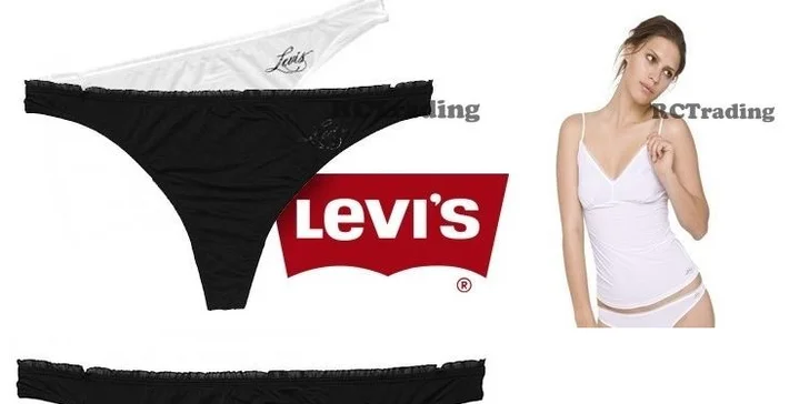Dámské spodní prádlo Levi's v černé či bílé barvě