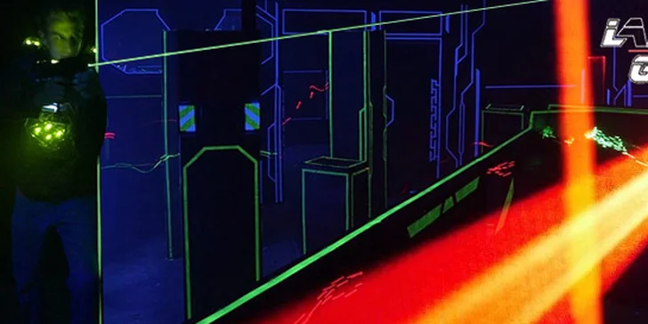 15minutová hra Laser Game až pro 14 osob