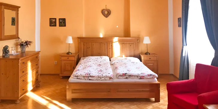 Připraveno pro vás bude zámecké apartmá.