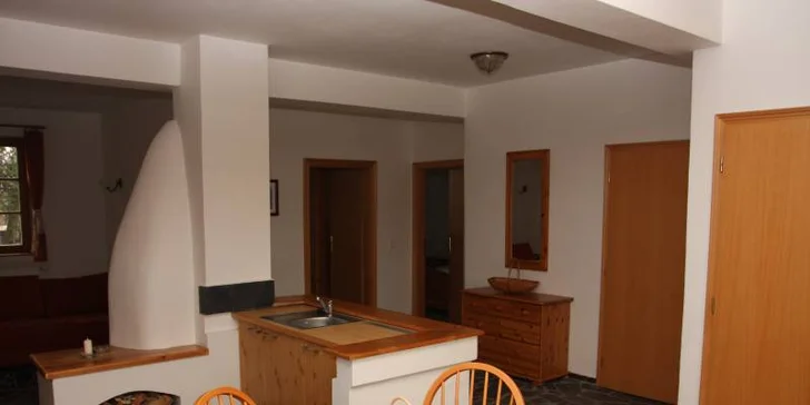 Romantická noc ve stylovém apartmánu s krbem