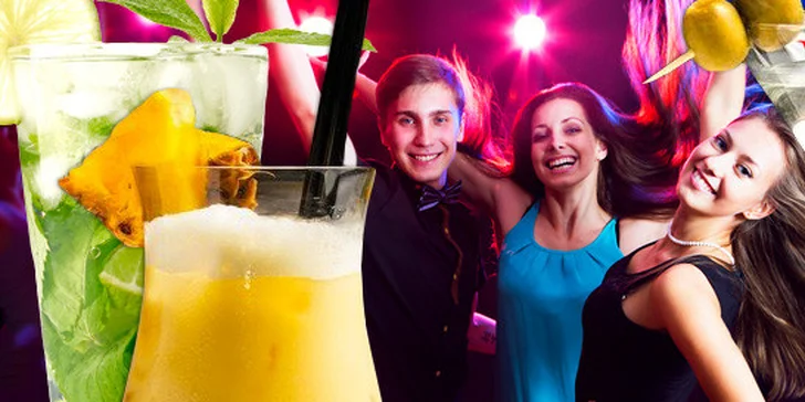 Party dle výběru a dva drinky v baru Wink!