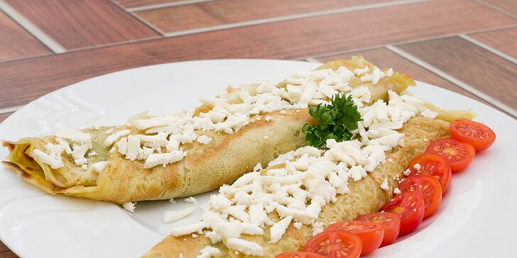 Velké denní menu ve vegetariánské restauraci Gopál