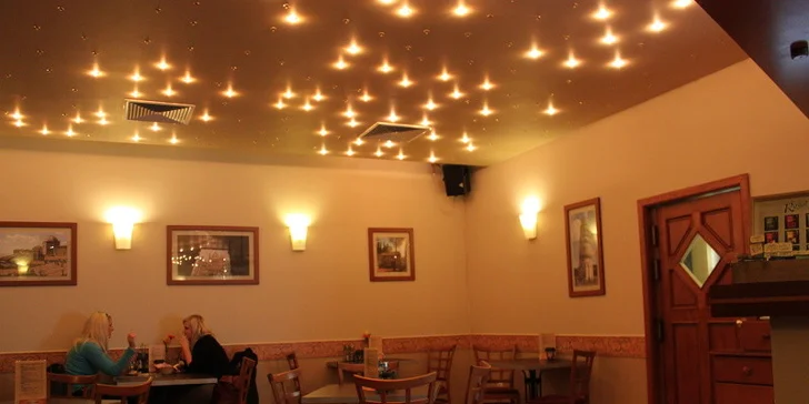 Poctivé pizzy, saláty, rizota i těstoviny dle výběru