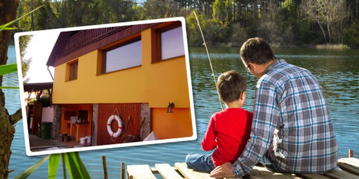 Týdenní pronájem luxusní chaty na břehu Labe až pro 5 lidí
