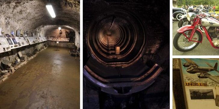 249 Kč za unikátní prohlídku tajné podzemní továrny z 2. světové války v Rabštejně. Labyrint dobrodružství a historie ve dne i v noci se slevou 50 %.