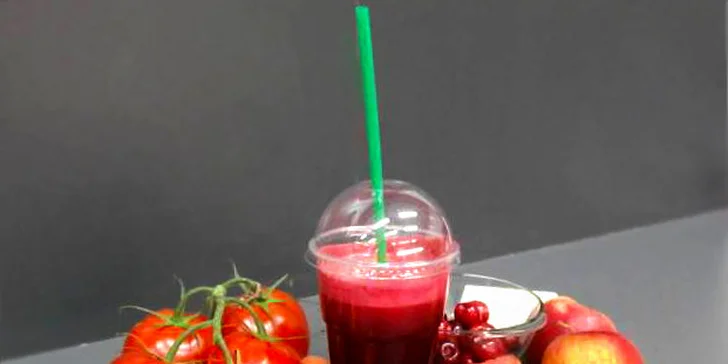 Dva 0,4l BIO ovocné či zeleninové fresh džusy
