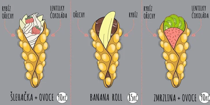 Tahle dobrota vás čeká ve Waffle Boom přímo v centru Brna. 