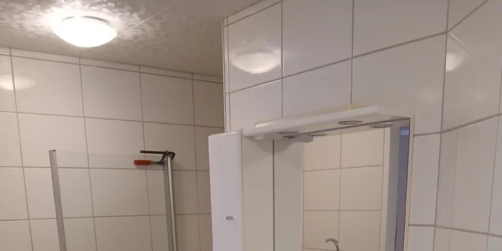 Samozřejmostí je koupelna se sprchovým koutem a WC.