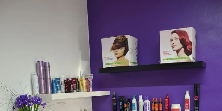 Kadeřnický balíček včetně barvy, přelivu či melíru