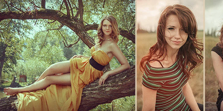 Portrétní a glamour fotografování v přírodě