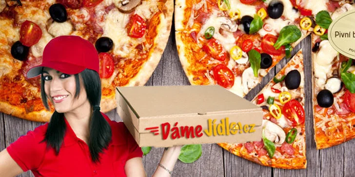 Dvě pizzy z baru Marley s ROZVOZEM