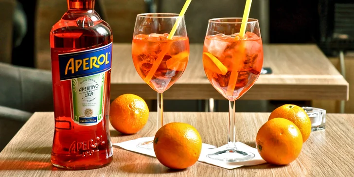 Příjemné osvěžení v centru Brna: Aperol Spritz pro 1 či 2 osoby