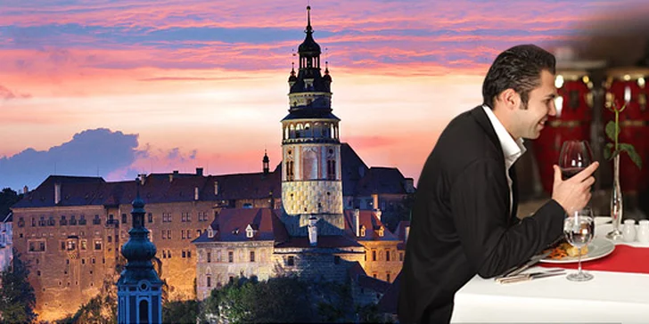 3 dny pro DVA v nádherném Českém Krumlově.  Luxusní hotel Bellevue 4*, vrcholná gastronomie, sauna a vaše dny plné oddechu se slevou až 54 %.