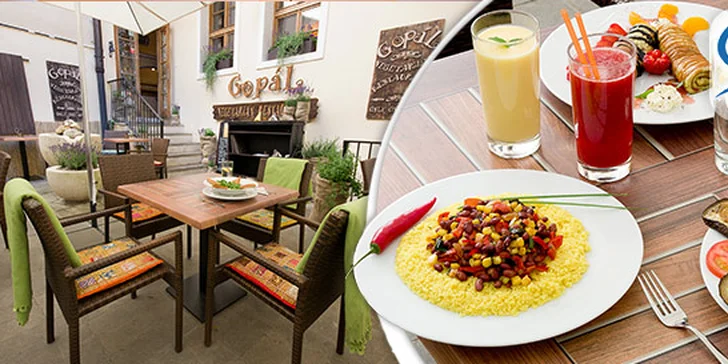 Snězte, co můžete, ve vegetariánské restauraci Gopál