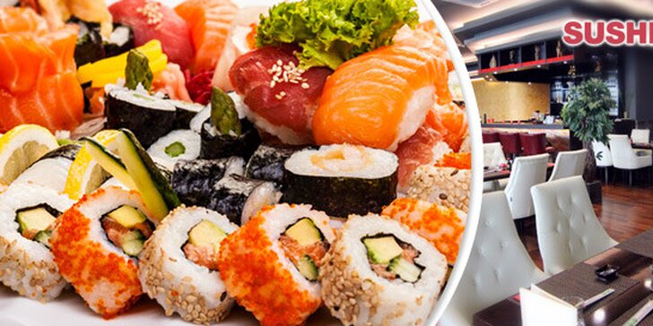 Bohatá degustační sushi menu v japonské restauraci