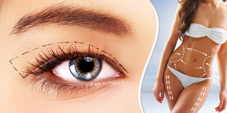 20% sleva na operaci očních víček nebo liposukci