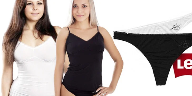 Dámské spodní prádlo Levi's v černé či bílé barvě