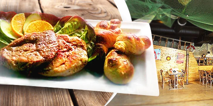 600 g steaků s přílohou pro dva v Restauraci Loď