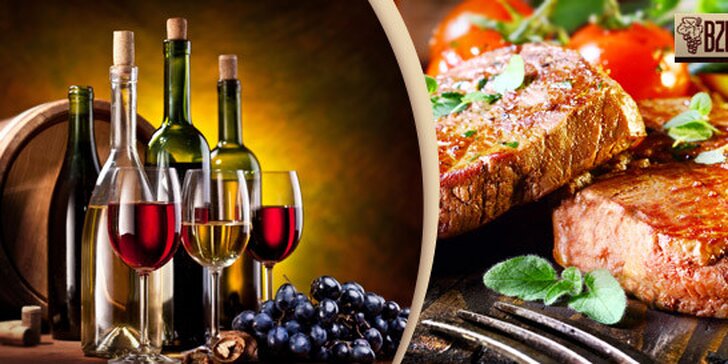 Výborné steakové menu ve Bzenecké vinárně