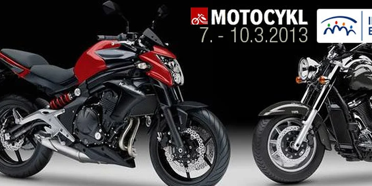 2 vstupenky na tradiční veletrh Motocykl