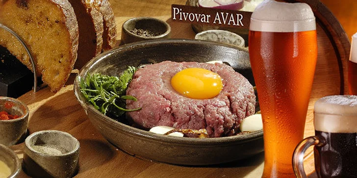 Tatarák pro dva s ochutnávkou piv zdarma