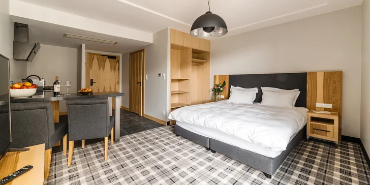 Vybírat budete z apartmánů classic plus, junior nebo suite.