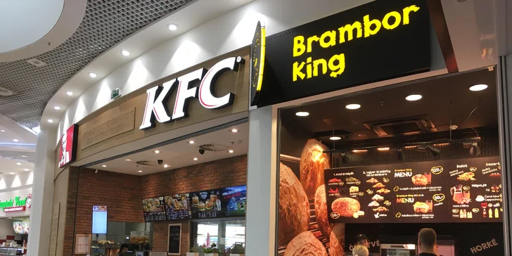 Fast food Brambor King najdete v NC Eden.