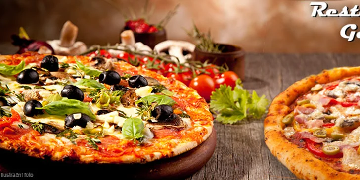 Dvě křupavé pizzy dle výběru v restauraci Georgia