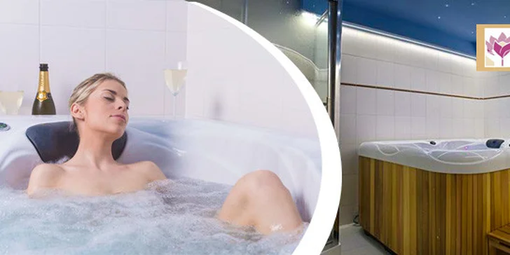 Hodina báječné relaxace pro dva v privátní vířivce