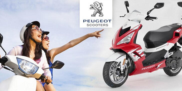 Půjčení sportovního skútru Peugeot Speedfight 3 na den nebo na víkend. Volnost, adrenalin a zábava!