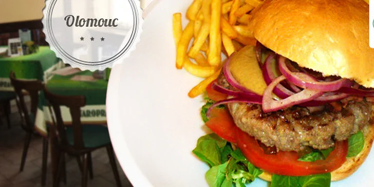 Sleva 40 % na parádní hamburgery U Huberta
