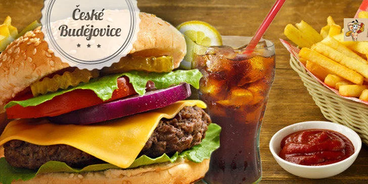 Sleva 50 % na Giovanni Mega Burger Menu