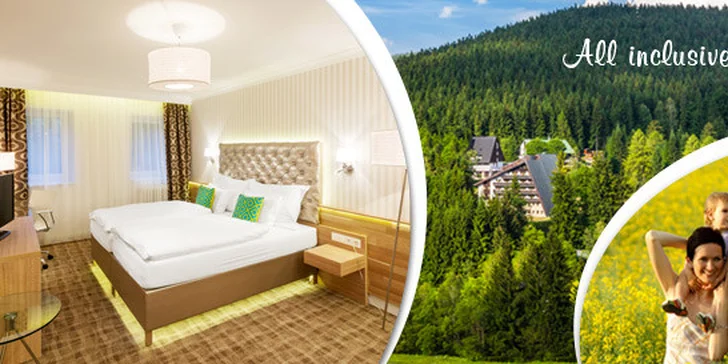 All inclusive pobyt pro dva na 4-8 dní v luxusním Pytloun hotelu**** Harrachov