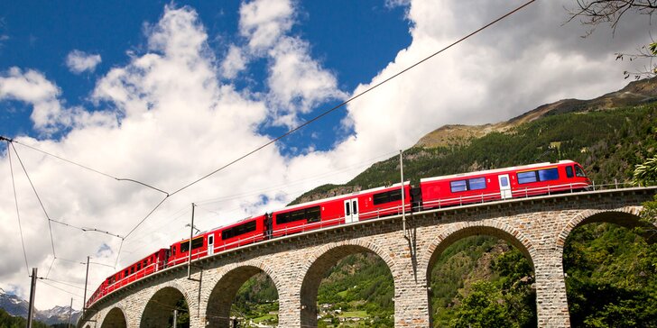 Výlet do Švýcarska i projížďka panoramatickým vlakem