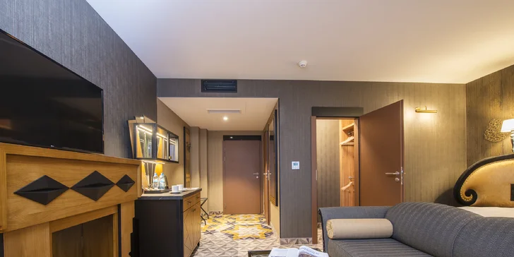 Moderní design se snoubí s příjemnou horskou atmosférou. 