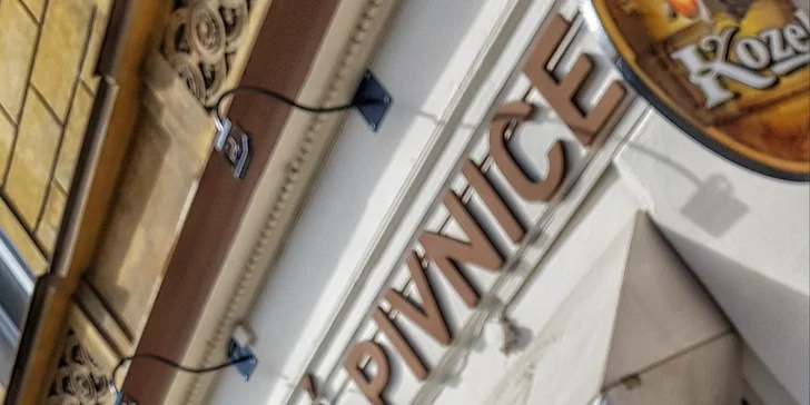 A k jídlu si můžete dopřát dobré čepované pivo. 