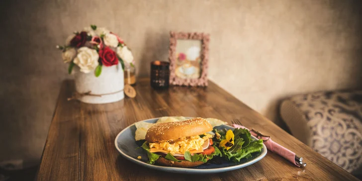 Vajíčkovo - šunkový bagel