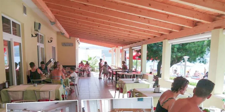 V ceně máte polopenzi: bufetové snídaně a servírované večeře. 